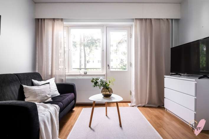 Kerrostalo, 1h,tupakeittiö, 32,5 m², Intiö – pohled 4