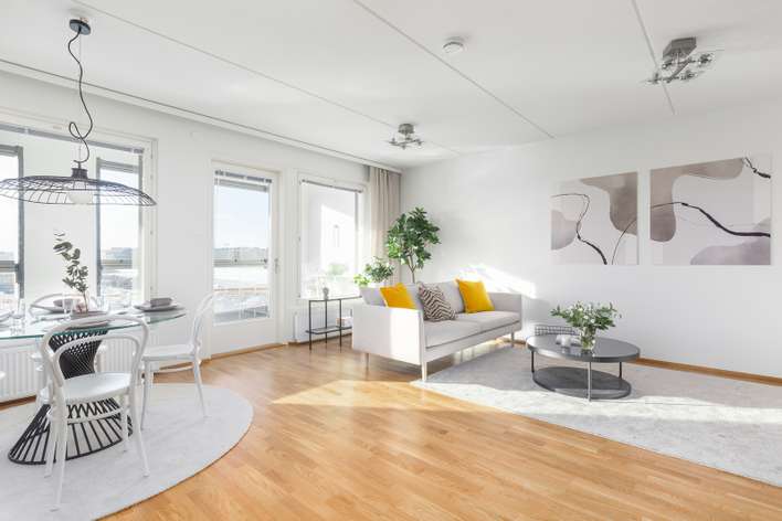 Kerrostalo, 4h,avok,kh,vh,erill.wc, lasitettu parveke, 86,5 m², Sompasaari, Helsinki