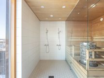 Yhtiön sauna.