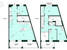 Kodin pohjapiirros (5h+kt+s, 119,5 m²)