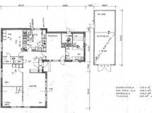 Piisamirinne 6 Pääpiirustus 5.3.1980 Pohjat ja julkisivut -leike Pohja