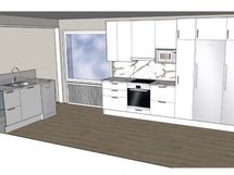 Luonnoskuva remonttisuunnitelmasta