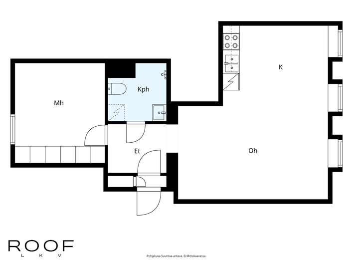 Kerrostalo, 2h, k, kph, 50 m², Ullanlinna - Näkymä 2