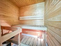 Asunnon sauna.