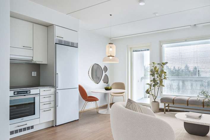 Kerrostalo, 1h+kt, 27,5 m², Olari, Espoo
