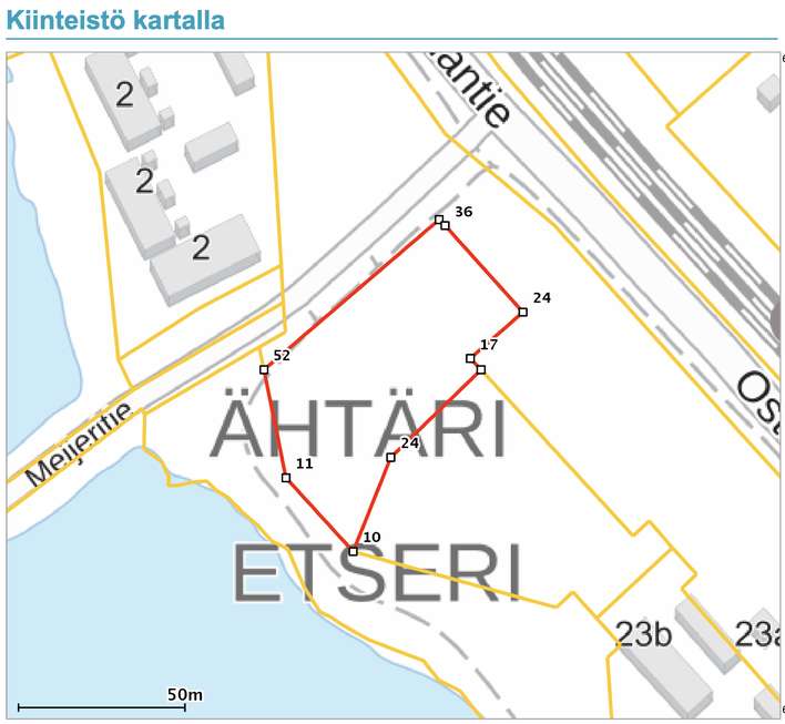 Tontti, 3 620 m², Keskusta