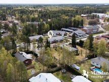 Ilmakuvaa. Taempana mm. Pitkäkankaan koulu.