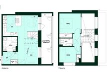 Kodin pohjapiirros (3h+kt, 65,5 m²)