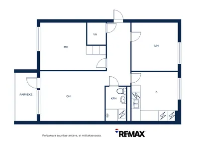 Kerrostalo, 3h+k+kph+vh+p, 74,5 m², Kannelmäki - View 2