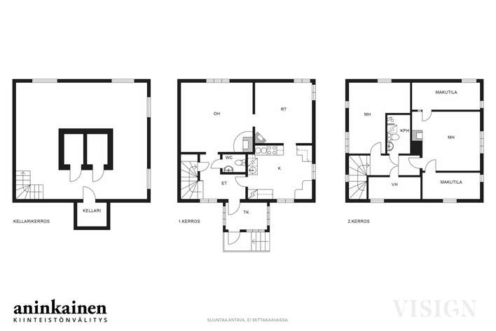Omakotitalo, 4-(6h)+k+kph/wc+wc+vh+kuisti / piharakennus: autotalli+pihasauna+varasto, 102 m², Oriketo - Widok 3