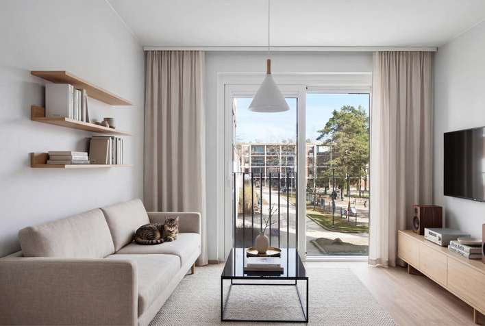 Kerrostalo, 3h+kt+lasitettu parveke, 63,5 m², Olari, Espoo