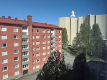 Näkymä huoneistosta Kalevan kirkon suuntaan.