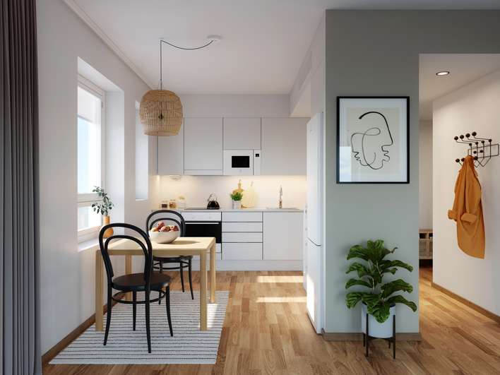 Kerrostalo, 2h+kt+kt, 45,5 m², Pasila, Helsinki