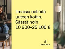 Ilmaisia neliöitä uuteen kotiin. Saat Helsingin Islan valikoiduista kodeista alennusta huoneluvun mukaan.
