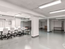 Kerhohuone on asukkaiden käytössä.