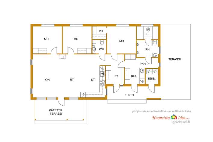 Omakotitalo, 4h+k+khh+ph+sa+er.wc+var+autokatos, 109/124 m², Kuivasjärvi - Näkymä 2