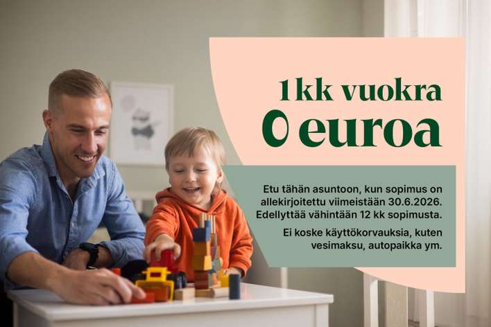 Kerrostalo, 1H+KT, 31,5 m², Huhtasuo, Jyväskylä