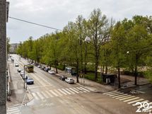 Puistomaisema ja Töölöntorin suunta