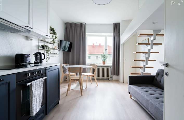 Kerrostalo, Kalustettu + 1h + ak, 20 m², Meilahti, Helsinki