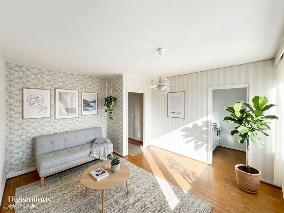 Valoisa ja siistikuntoinen koti rauhallisella alueella, kävelyetäisyydellä Kannelmäen palveluista.