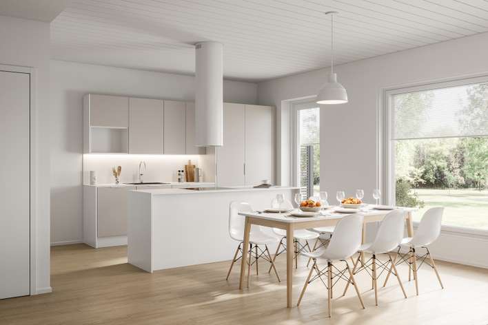 Paritalo, 3h, kt, s, työtila/var, kylmä ulkovarasto (Y.j mukaan 3h+kt+s+var), 98 m², Kurttila - View 3