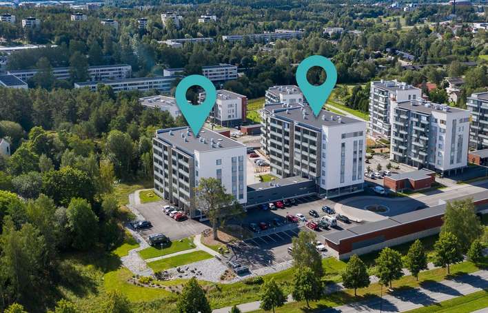 Kerrostalo, 3H+KT+P, 56 m², Länsikeskuksen alue, Turku