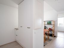 Eteisessä on tilaa säilytykselle