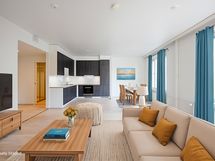 Virtuaalistailattu olo- ja ruokahuone