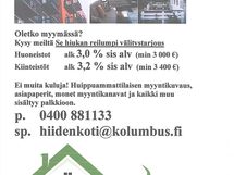 Oletko sinä myymässä?