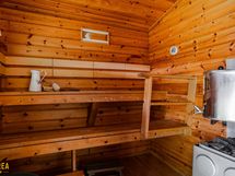 Ulkosauna sisältä