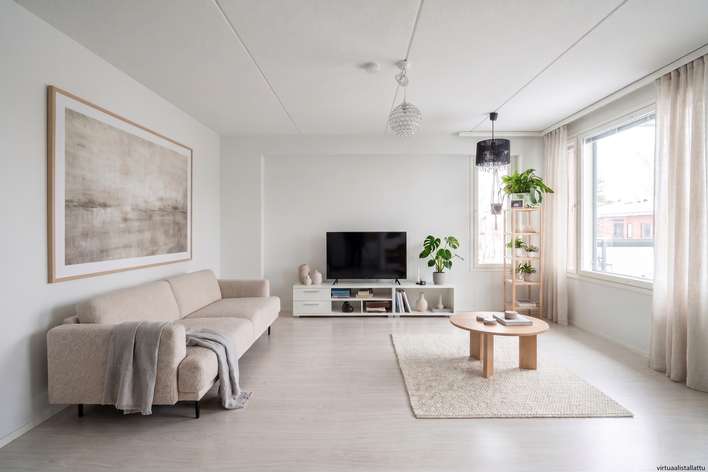 Kerrostalo, 2h, k, kph, s, p, 59 m², Rajakylä, Oulu