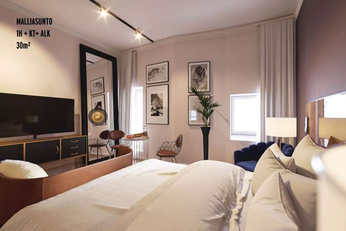 Kerrostalo, 1h+kt+alk, 34 m², Katajanokka - Näkymä 4