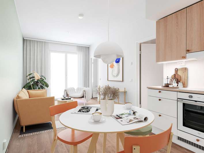 Kerrostalo, 4h+k+kph+r.parv, 57 m², Pitkämäki, Turku