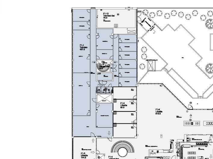 Liiketila, 437 m², Pasila – pohled 2