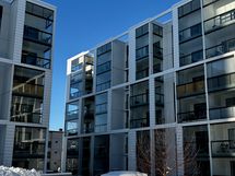 Taloyhtiön sisäpihaa