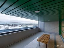 Taloyhtiön ylimmässä kerroksessa saunatilat