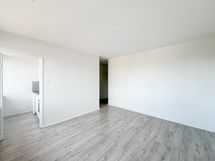 Pintaremontin yhteydessä laitettiin vinyylilankku lattia.