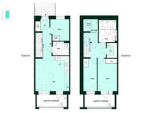 Kodin pohjapiirros (4h+kt+s+varasto, 92,5 m²)