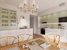 Kaapistoja ja laskutilaa on lisätty tämän kodin keittiöön – lisää tilaa arkeen ja ruokailuhetkiin. Hyödynnä 25 000 euron etu ja suunnittele koti, joka palvelee juuri sinun tarpeitasi