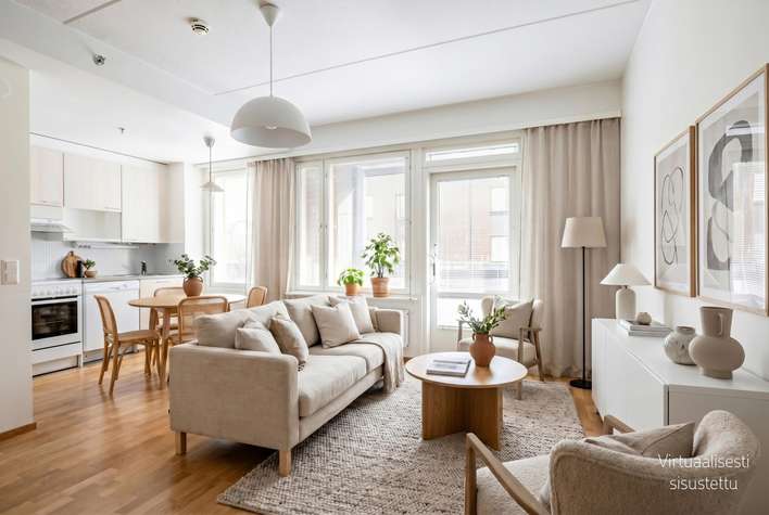 Kerrostalo, 2h,kk,p, 47,5 m², Kaleva, Tampere