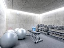 B-talon alakerrassa asukkaiden käytössä kuntosali