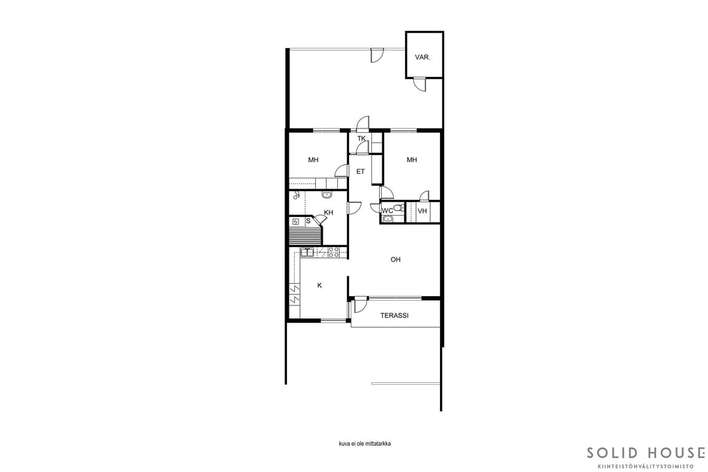 Rivitalo, 3h+k+s, 85 m², Koivula - Ansicht 4