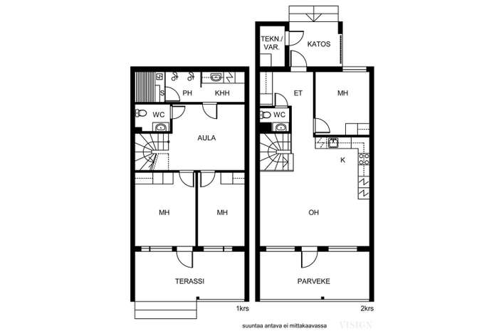 Rivitalo, 4 h, k, s, 93 m², Saaristokaupunki - Näkymä 2