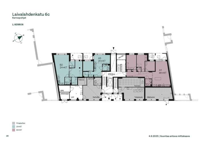 Kerrostalo, 4H+KT, 86,5 m², Herttoniemi - Näkymä 3