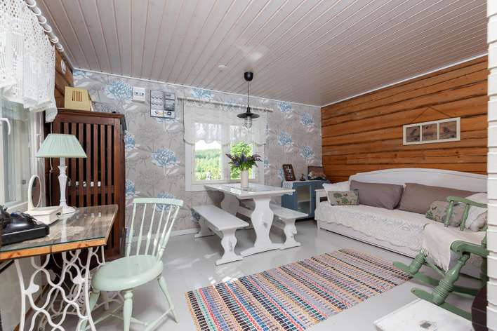 Loma-asunto, 1h, k, et, parvi, 2 x nukkuma-aitta, pihasauna, 37 m², Joenkulma