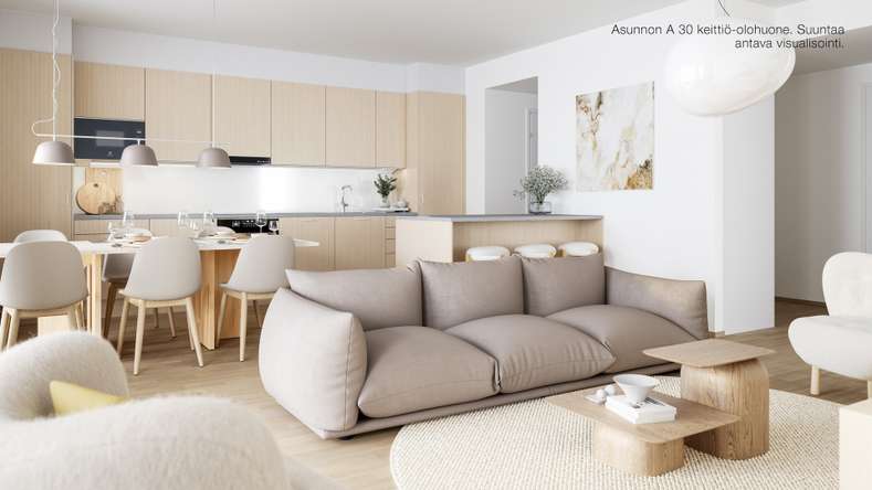 Kerrostalo, 3h+kt+s, 82 m², Ranta-Tampella, Tampere