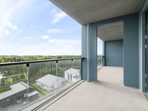 Taloyhtiön saunatila.