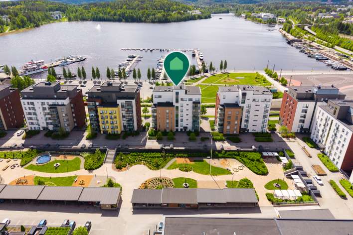Kerrostalo, 2h, k, kph, lasitettu parveke, 41,5 m², Lutakko, Jyväskylä