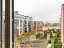 näkymä sisäpihalle makuuhuoneista