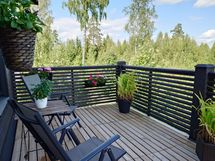 Parveke kesäaikaan